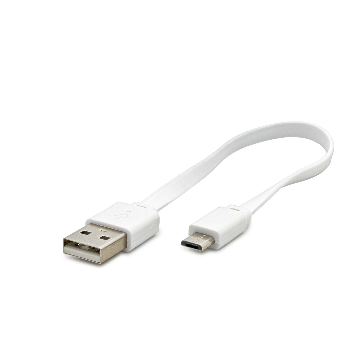 Hadron Hdx5532 Micro Usb Yassı Kablo 20Cm Beyaz