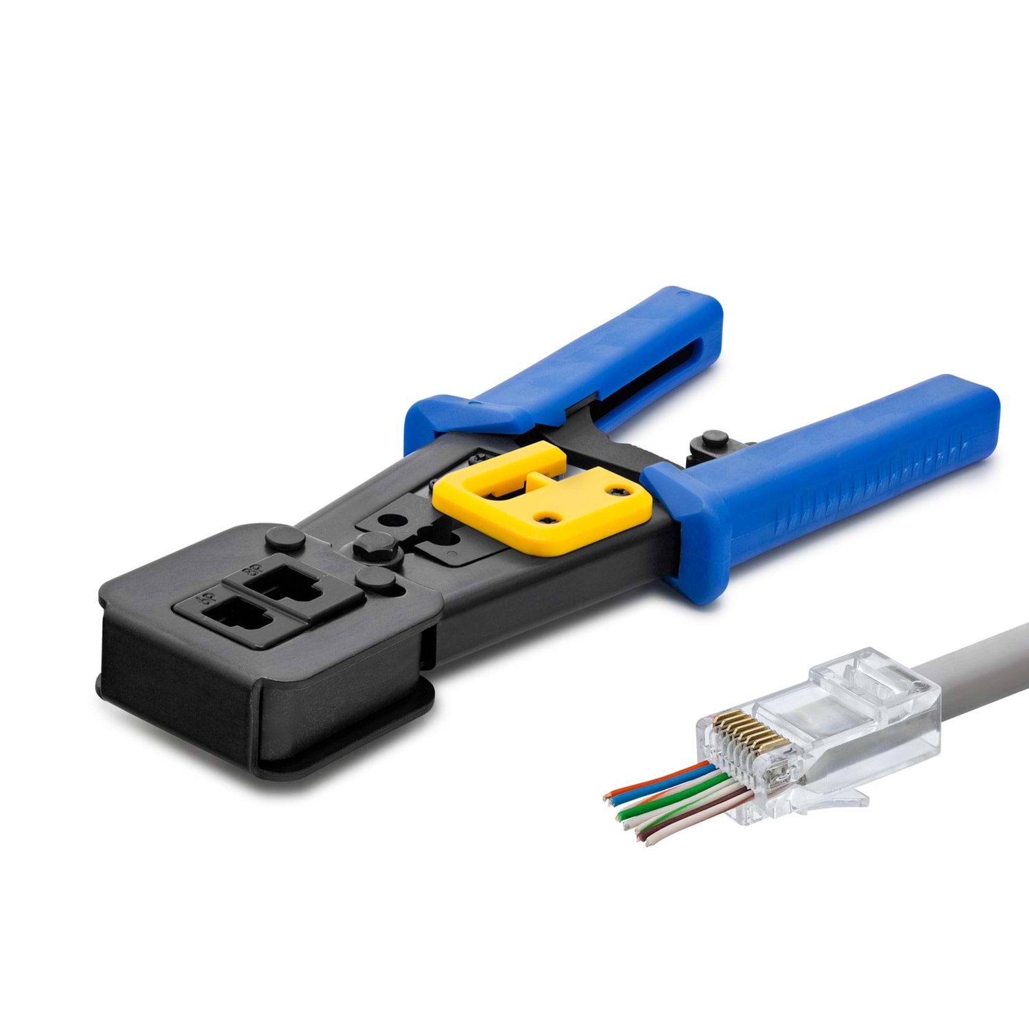 Hadron Hdx6509 Sıkma Pensesi Ezrj45 Mavi