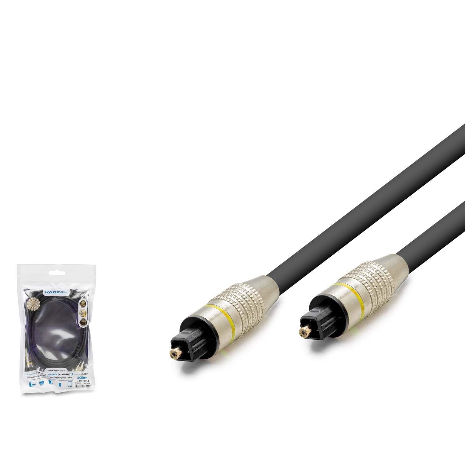 Hadron Hdx7804 Fıber Optical Kablo Pvc 1.5M Siyah