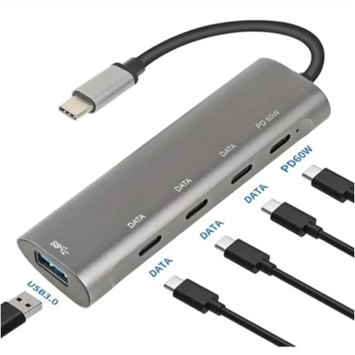Kruxon ZR268 TYPE-C 5 İN 1 PD HUB