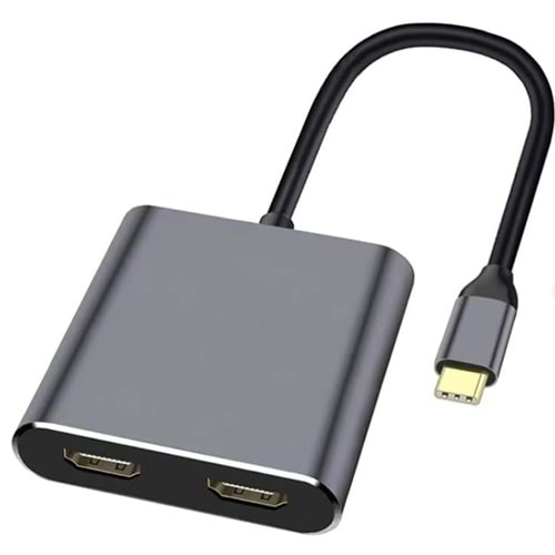 Kruxon ZR654 TYPE-C 4 İN 1 ÇİFT HDMI