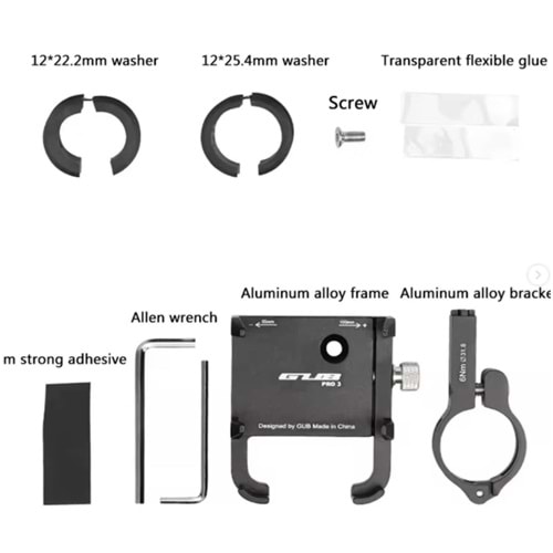 Kruxon ZR GUB PRO 3 DC MOTOSİKLET TELEFON TUTUCU