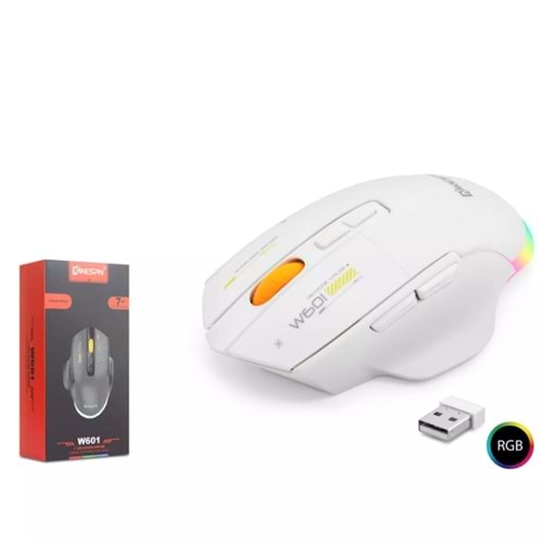 W601 WHİTE 12800 DPI GAMİNG MOUSE