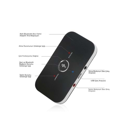 Bilişim Burada ZR1137 B6 RX TX BLUETHOOT ALICI VERİCİ