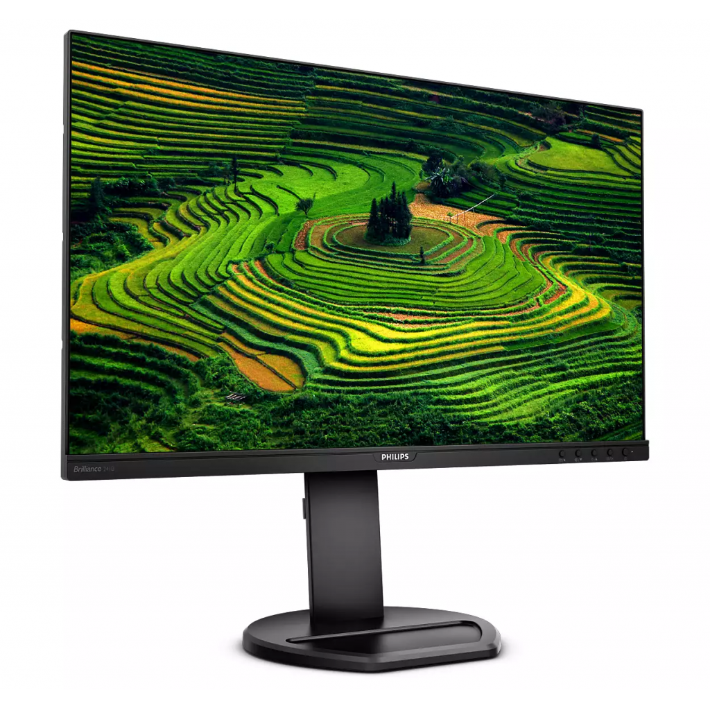 PHILIPS 241B8QJEB/00 23,8&quot; 5ms, 75Hz, Full HD, HDMI, DP, DVI-D, D-Sub, 4X USB, 2X2W Hoparlör, Asansör Ayak, IPS Panel Monitör
