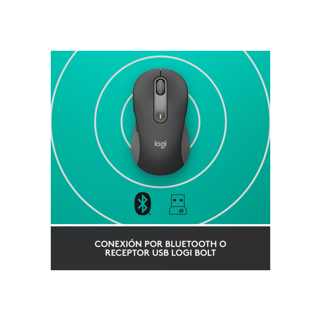 LOGITECH 910-006253, M650 Signature, Siyah, Sağ El, USB Nano 2,4G Kablosuz, 4000dpi, Optik, 5 Tuşlu, 24ay Pil Ömrü, Sessiz Mouse
