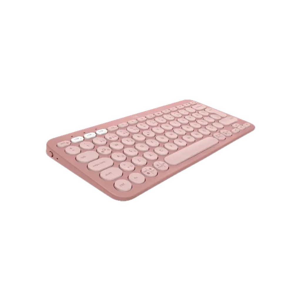 LOGITECH K380S, Pebble Keys 2,  Rose, 920-011861, Bluetooth, Türkçe, Q, Multimedya, Mini Klavye