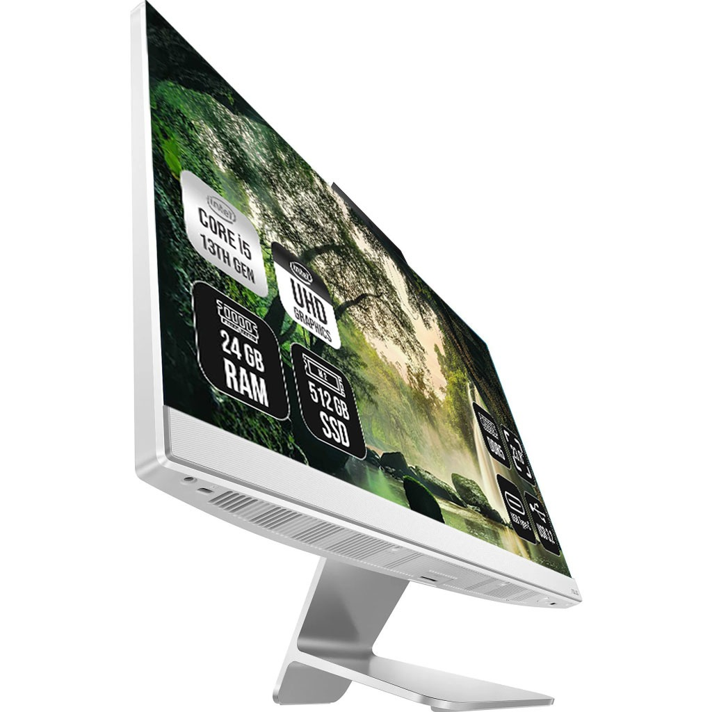 ASUS A3402WBAK-I58512W0D, i5-1335U, 23,8&quot;  FHD Ekran, 8Gb DDR4 Ram, 512Gb SSD, Wi-Fi 6, Type-C, Paylaşımlı Ekran Kartı, Free Dos, All In One PC, (White)