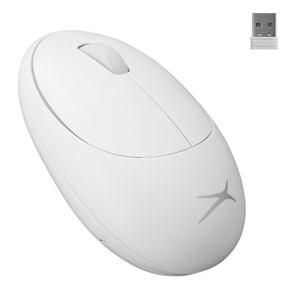 Altec Lansing ALBM7335, Beyaz, 2.4GHz USB,  1200DPI, Kablosuz Optik Mouse