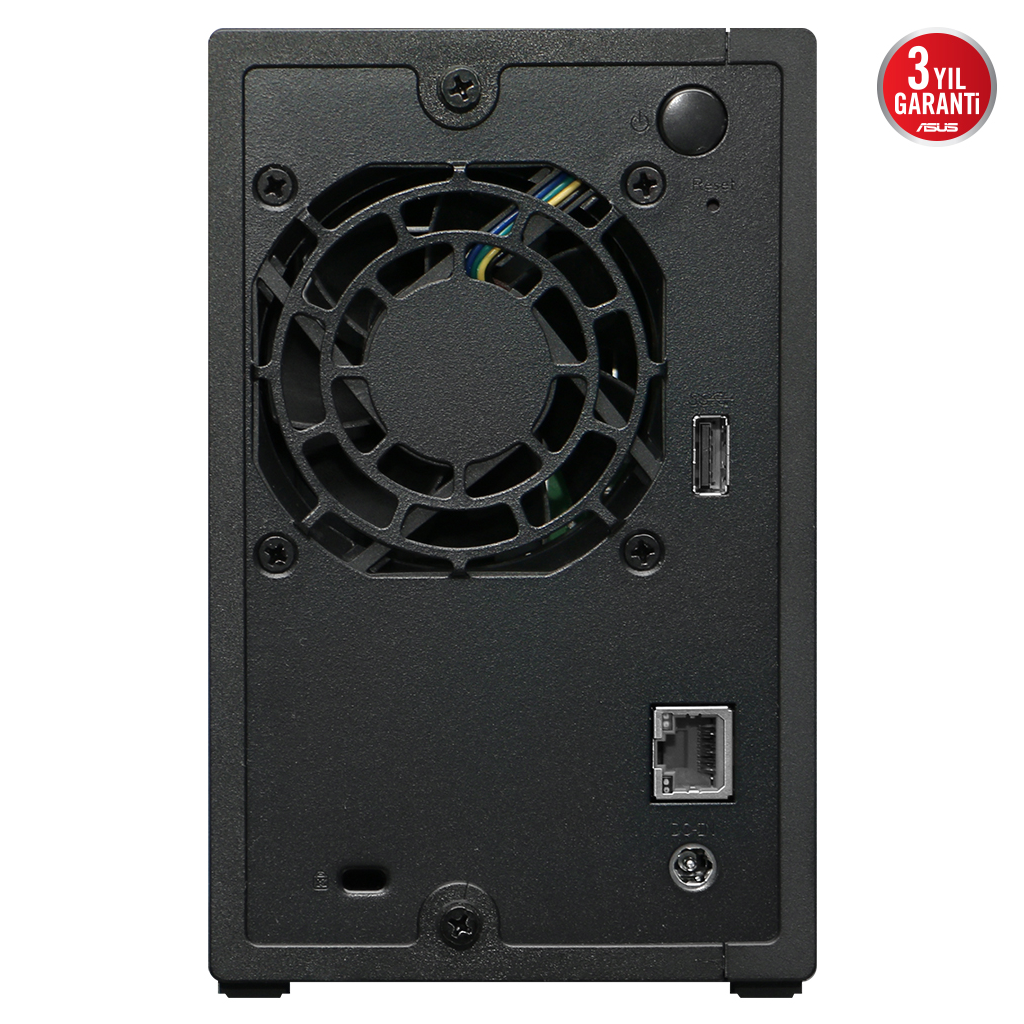 ASUSTOR AS1102TL, 1Gb DDR4 Ram, 2 Yuvalı (2x22TB Destek), 1x2.5GbE Network, USB 3.2, USB 2.0, Tower NAS (Yedekleme) Cihazı