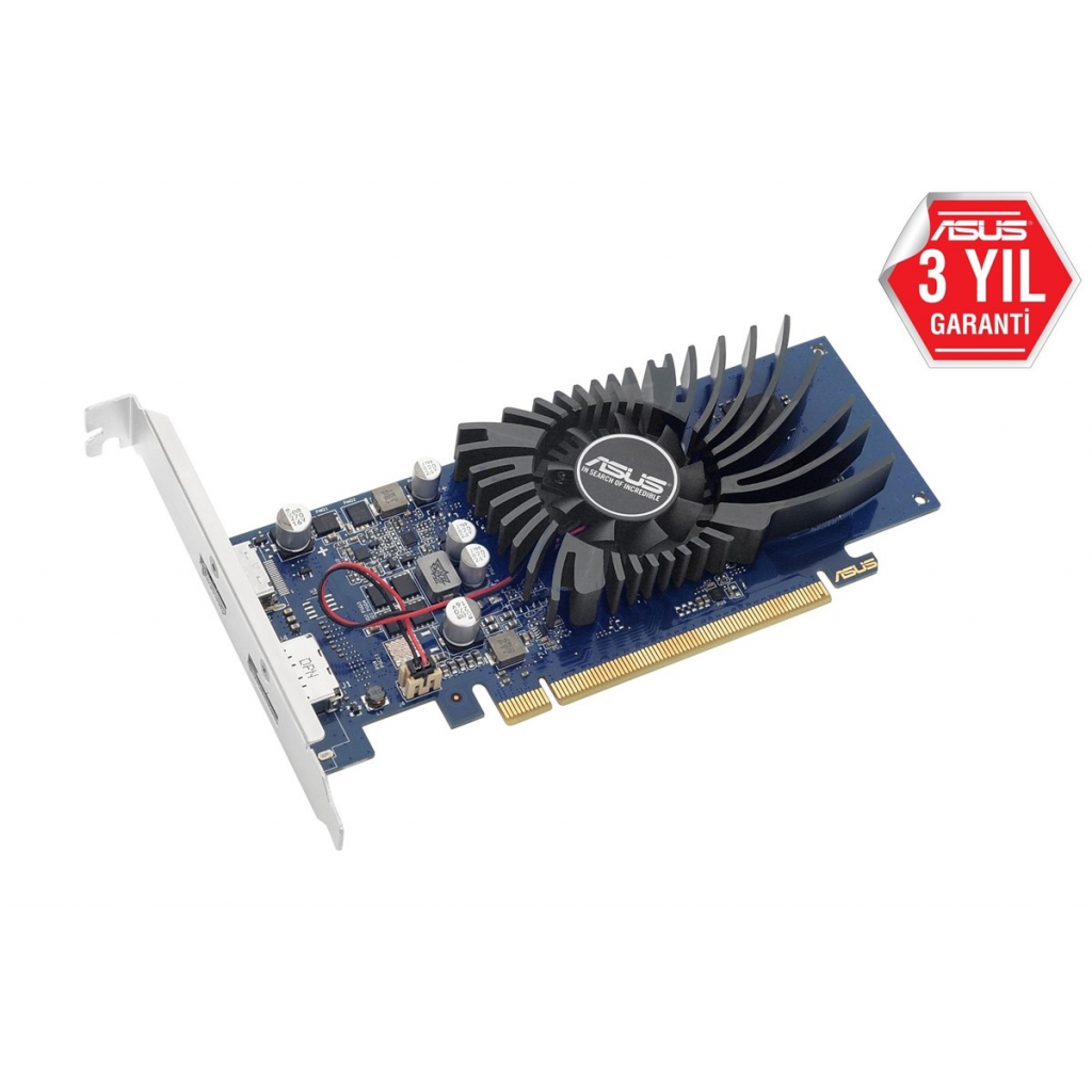 ASUS GT1030-2G-BRK, 2Gb, GDDR5, 64Bit, 1xHDMI, 1xDP, GAMING Ekran Kartı