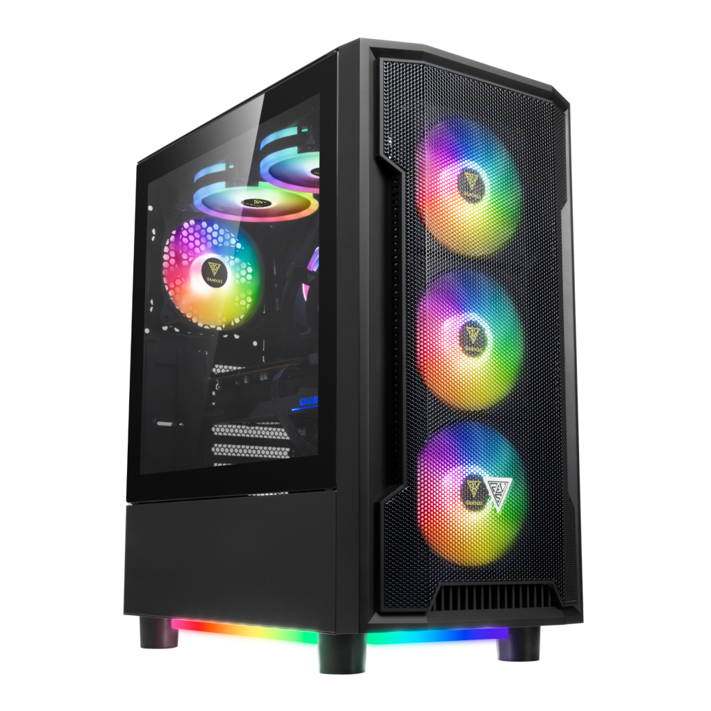 GAMDIAS ATHENA M6 Lite, 750W, Tempered Glass, Mesh, ARGB, 80+ Bronze, ATX, GAMING KASA