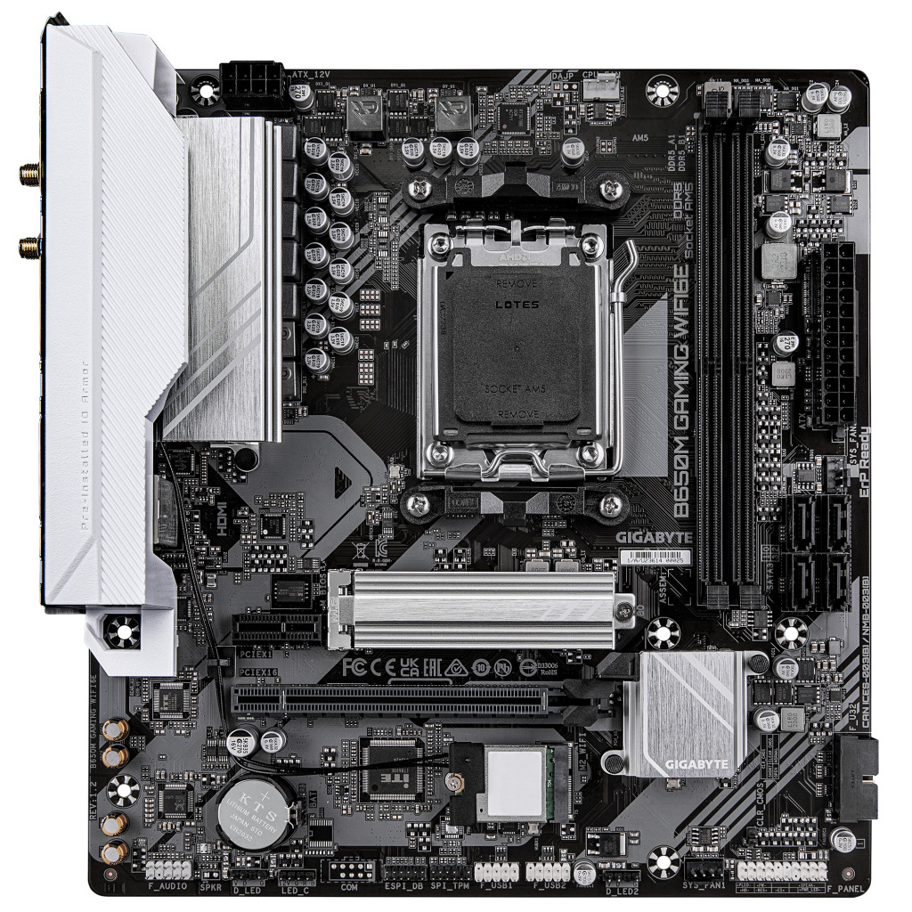 GIGABYTE B650M GAMING WIFI6E, Rev.1.2, 2xDDR5, M.2, HDMI, D-Sub, Wi-Fi 6E, Bluetooth v5.3, AM5 Soket GAMING Anakart