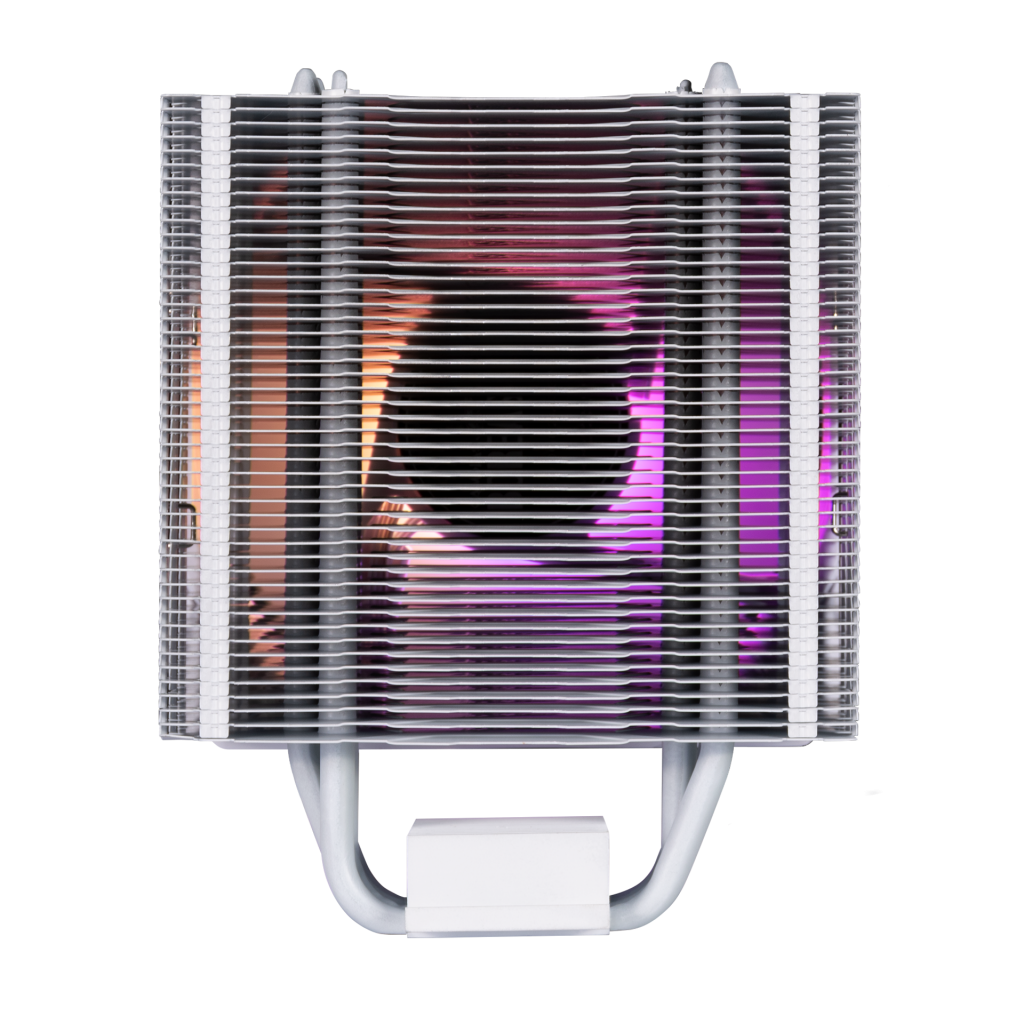 GAMDIAS BOREAS E1-410 WH, White Edition,  120mm, CPU Kule Tipi Hava Soğutma, Doğrudan Temas Teknolojisine Sahip 4 adet Gelişmiş Bakır Isı Borusu (AMD AM4-AM5 ve INTEL Tüm işlemciler ile uyumlu)