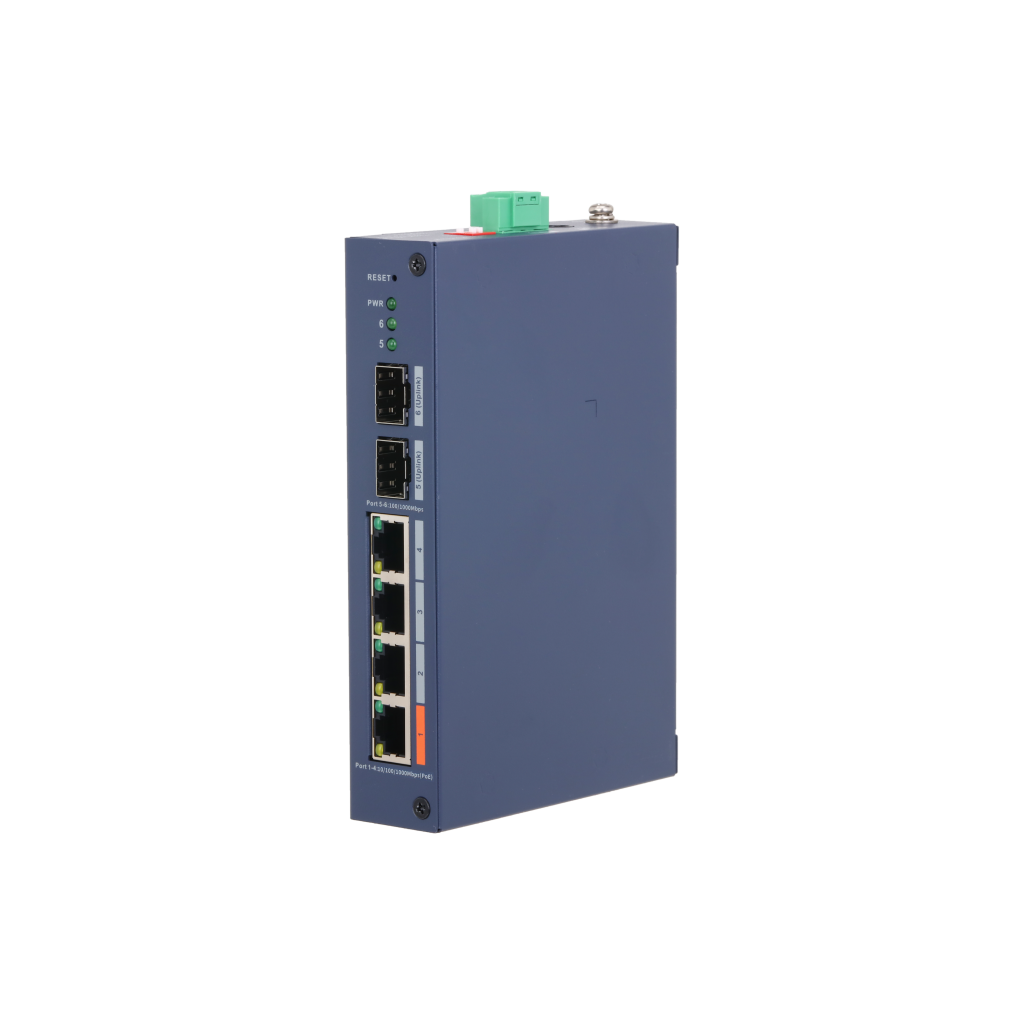 DAHUA CHS4206-4GT-60, 4 Port, Gigabit, PoE 60W, 2 Port SFP, Cloud Yönetilebilir, Switch