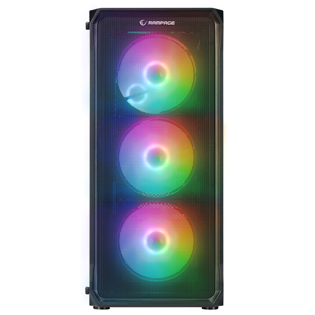 Rampage COMPACT, 750W 80+ Bronz, Mesh Panel, RGB, ATX GAMING KASA