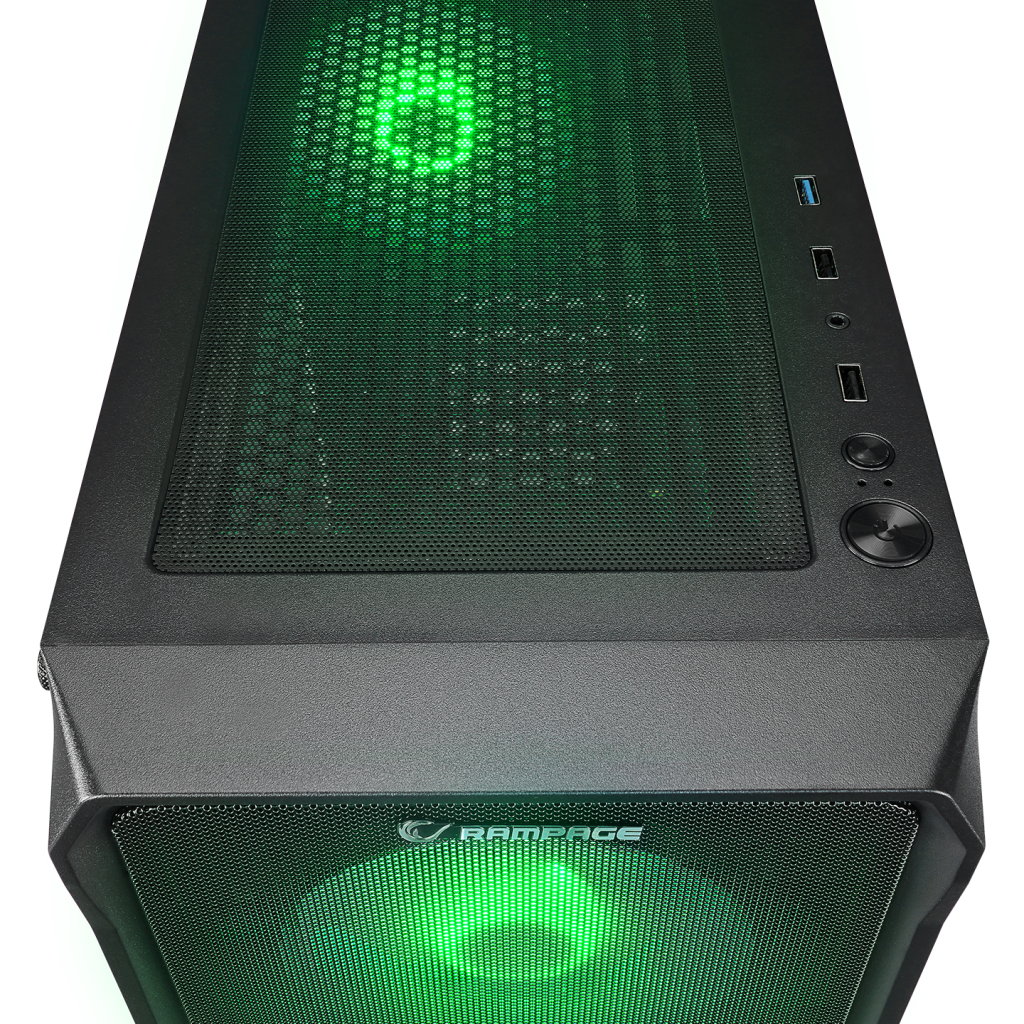 Rampage COMPACT, 750W 80+ Bronz, Mesh Panel, RGB, ATX GAMING KASA