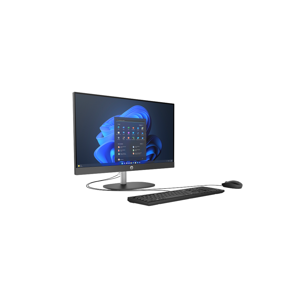 HP D1BC2ET, ProOne 240 G10,Ultra 7 155U, 23,8" FHD Ekran, 16Gb DDR5 Ram, 512Gb SSD, Paylaşımlı Ekran Kartı, Free Dos All In One PC, Siyah