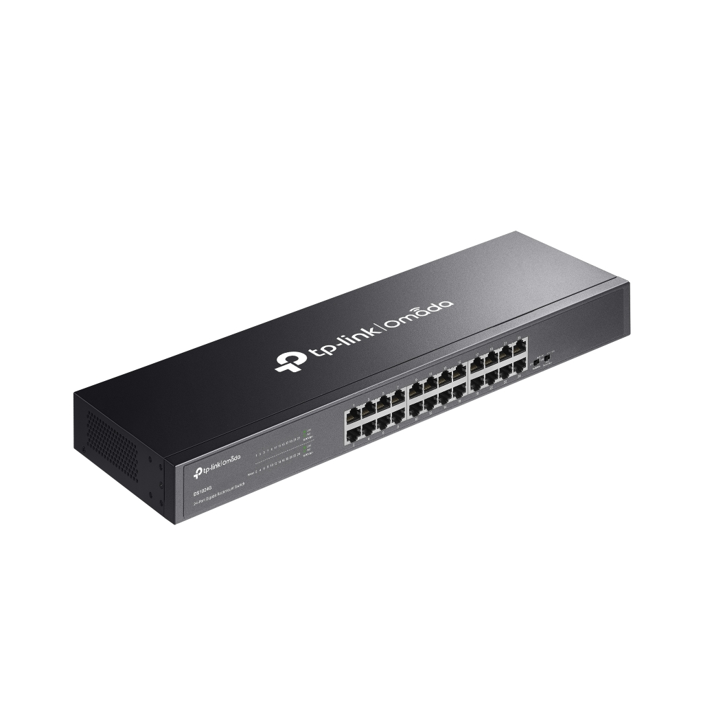 OMADA DS1024G, 24 Port Gigabit,  Yönetilemez, Rackmount Metal Kasa Switch