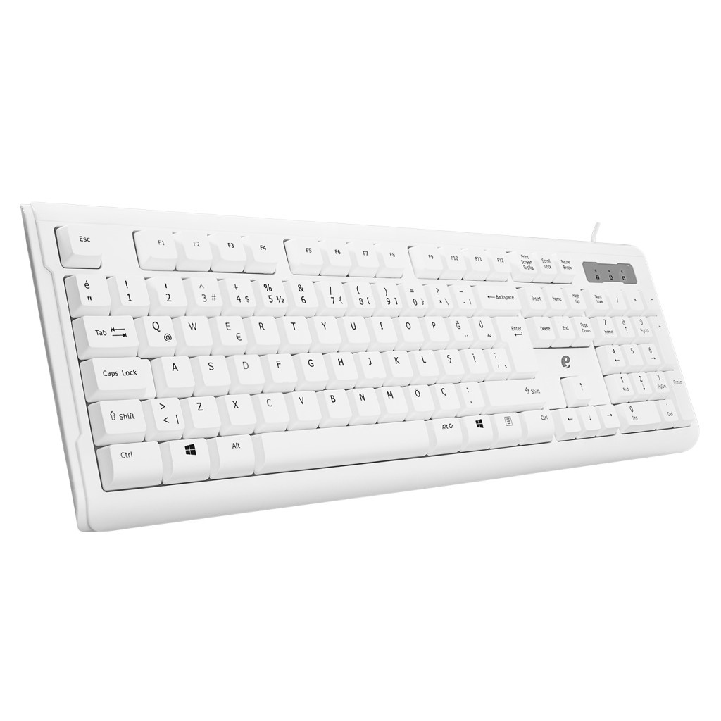 ACER eMachines, EAK9821, Beyaz, USB Kablolu, Türkçe Q, Standart Klavye
