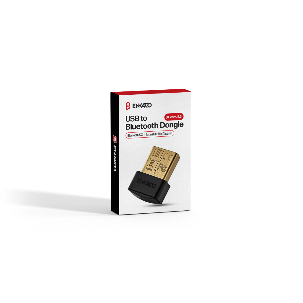 ENKADO EKD-UB100, Bluetooth V5.3, USB Adaptör, Kompakt ve Taşınabilir Tasarım.