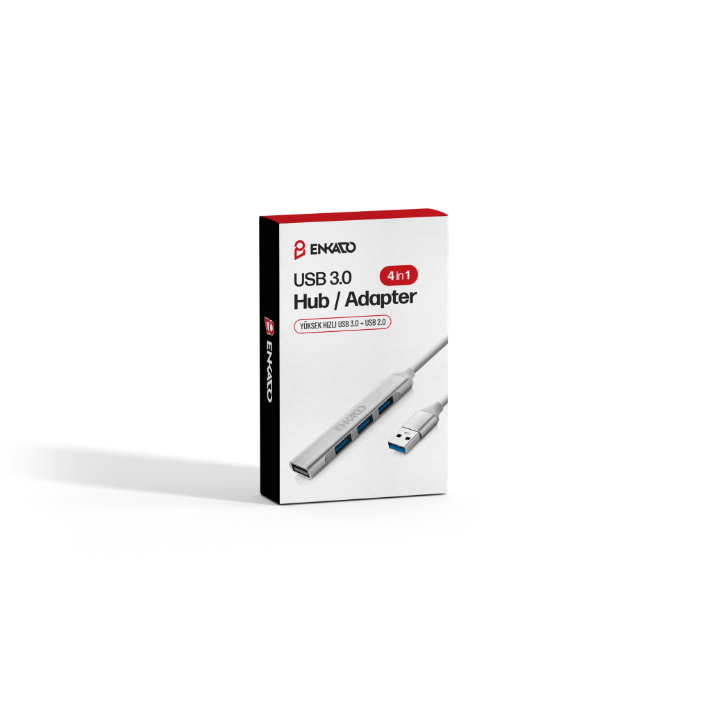 ENKADO EKD-UH60, USB3.0 to 3xUSB 2.0, 1xUSB 3.0, Metal, USB HUB