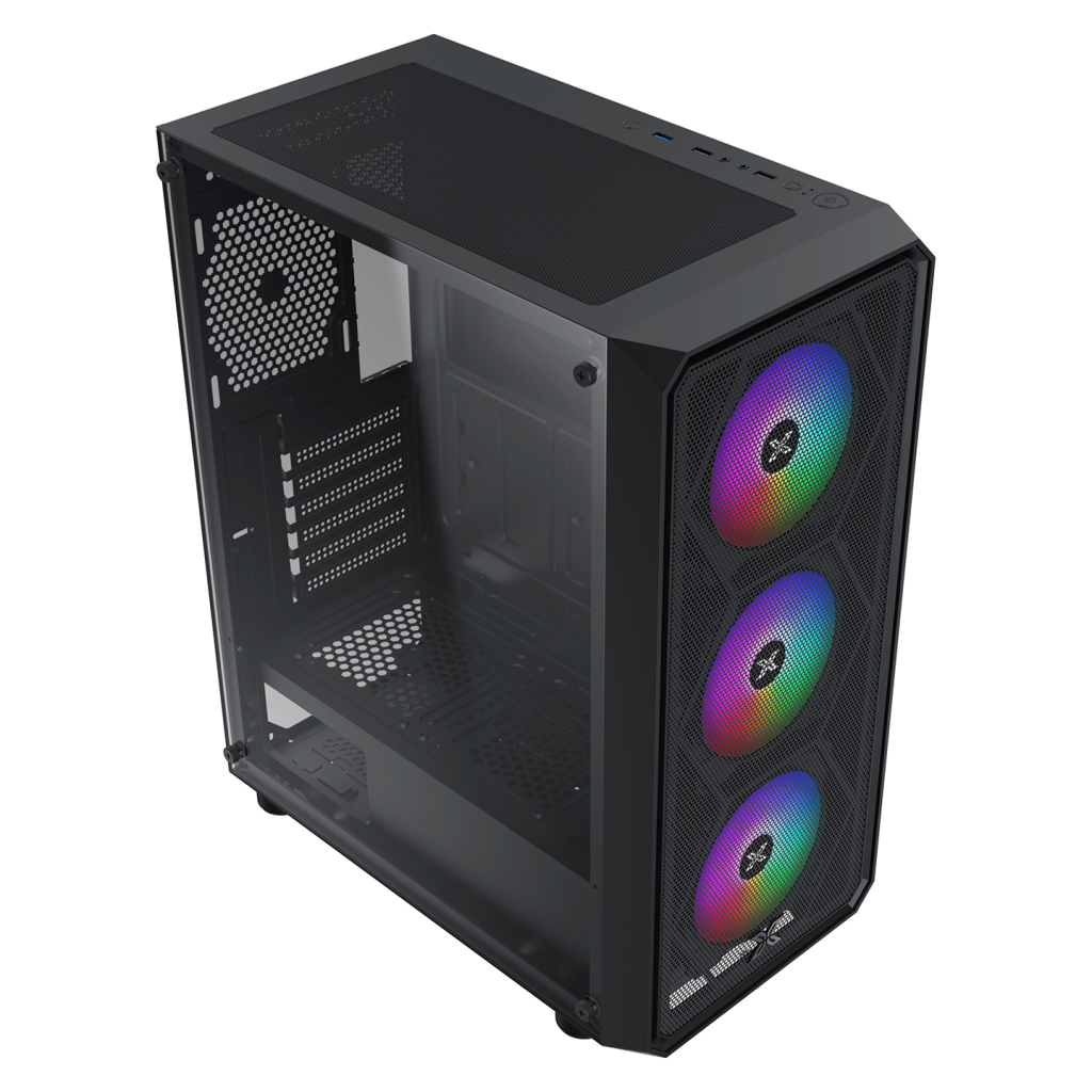 Xigmatek EN46476, Duo X ODIN II, 650W, Mesh Panel, Tempered Glass, RGB, ATX GAMING KASA