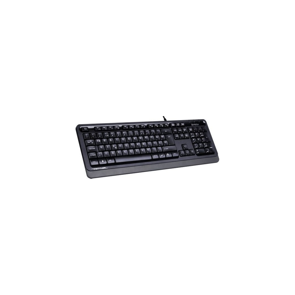 A4 TECH FK10, Gri, FSTYLER, USB Kablolu,  Türkçe F, Multimedya KLAVYE