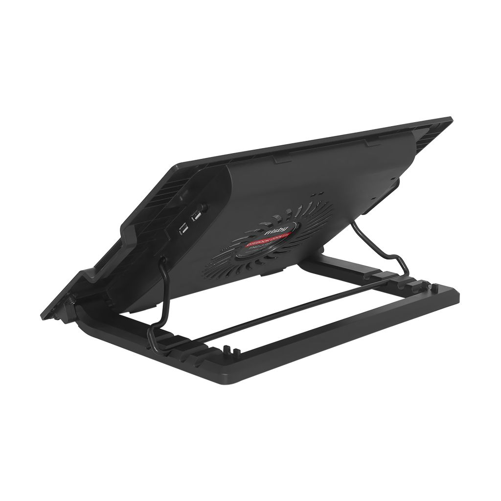 FRISBY FNC-37ST 14cm Fan, 10&quot;-17&quot; Notebook Soğutucu, 5 Kademeli Stand, Mavi Ledli (Siyah)