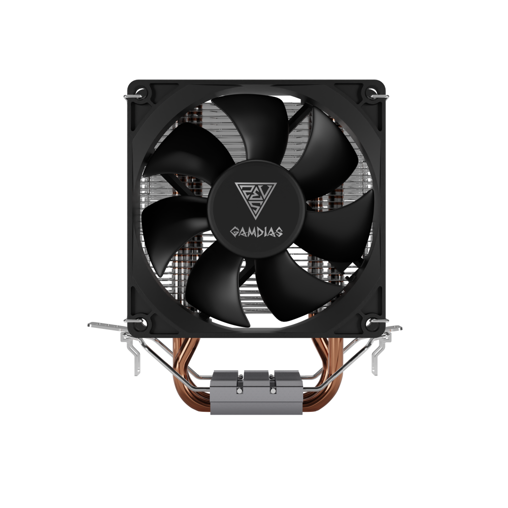 GAMDIAS BOREAS E1-210 MONO, 92mm, CPU  Kule Tipi Hava Soğutma, Doğrudan Temas Teknolojisine Sahip 2 adet Gelişmiş Bakır Isı Borusu (AMD AM5 ve INTEL Tüm işlemciler ile uyumlu)