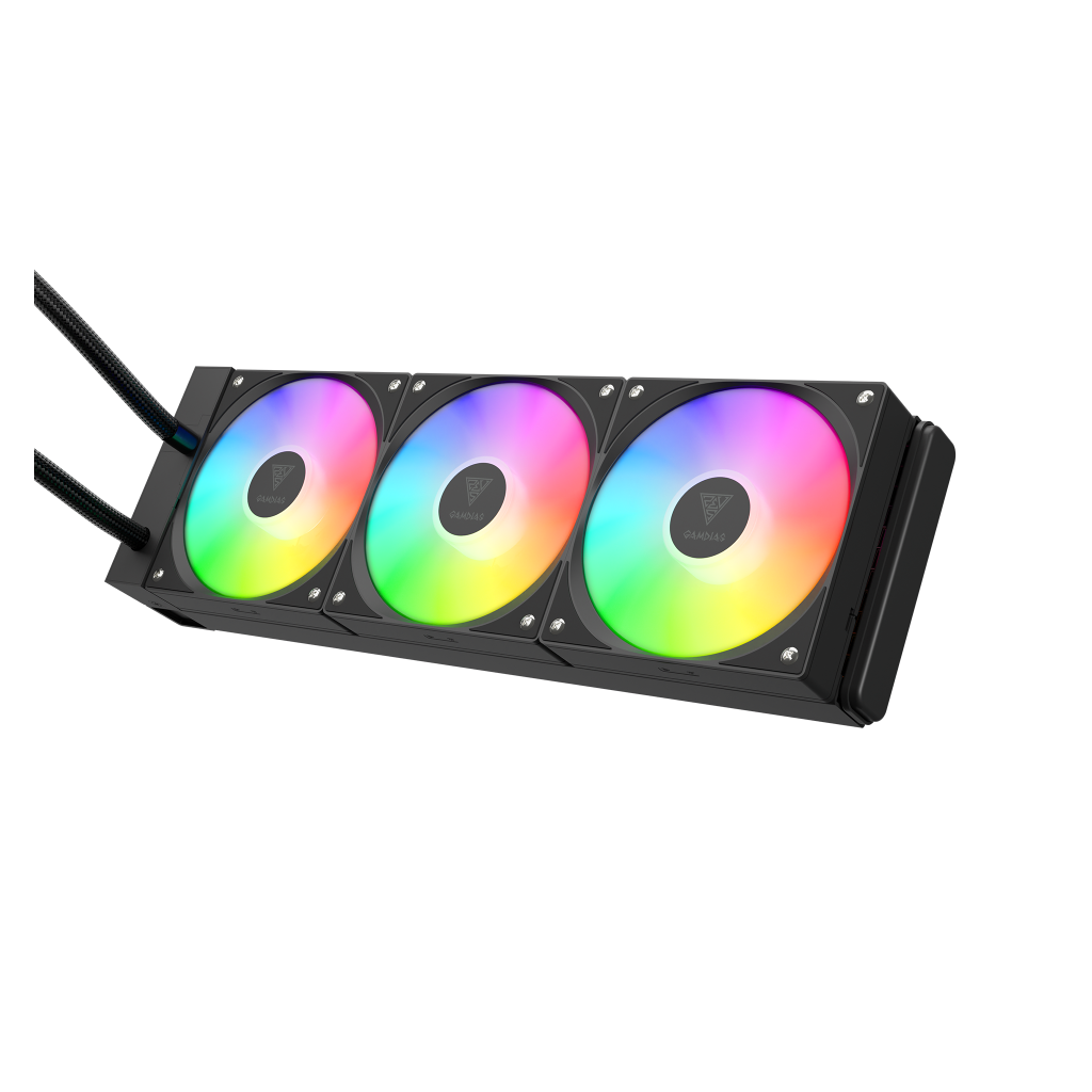 GAMDIAS CHIONE E4-360, 360mm, ARGB, 3 Fanlı, Dijital Ekran, CPU Sıvı Soğutma