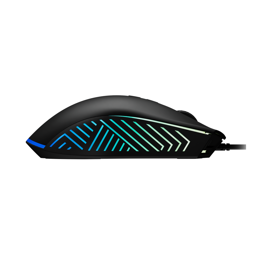 GAMDIAS ZEUS E4, RGB Aydınlatma, USB Kablolu,  7 Tuşlu, Gaming Mouse, 7200DPI, Siyah