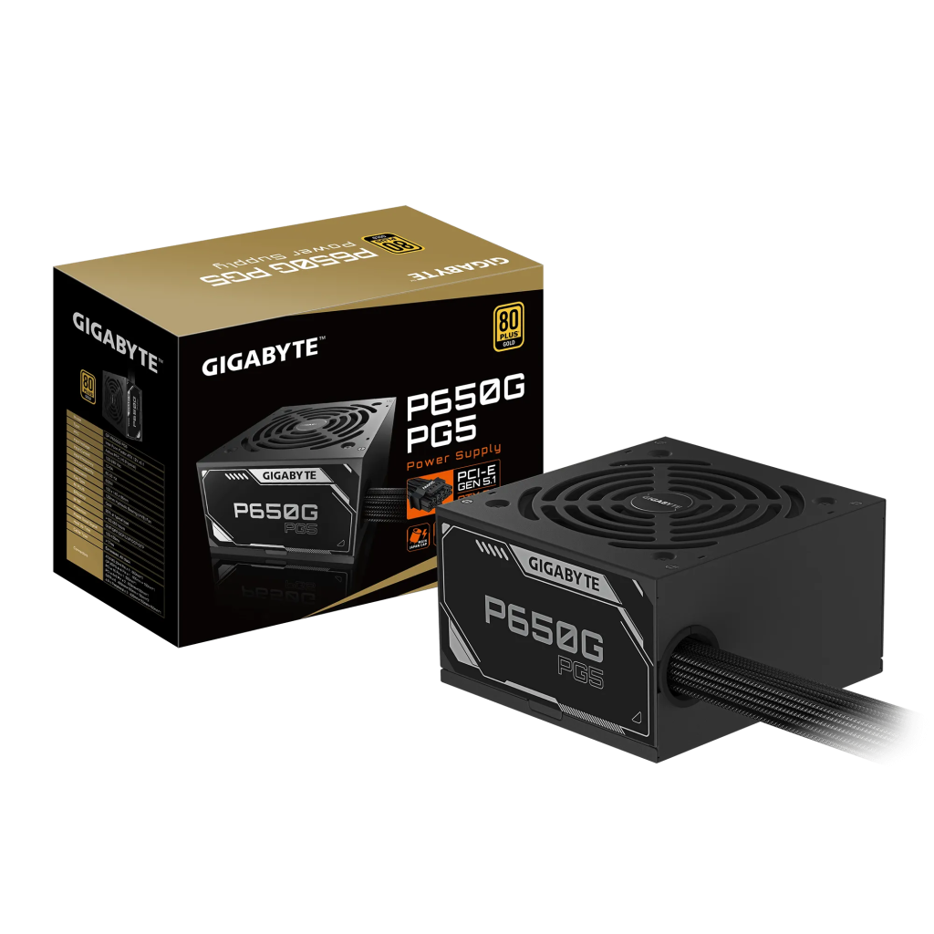 GIGABYTE GP-P650G PG5, 650W, 80+ GOLD, GAMING Power Supply