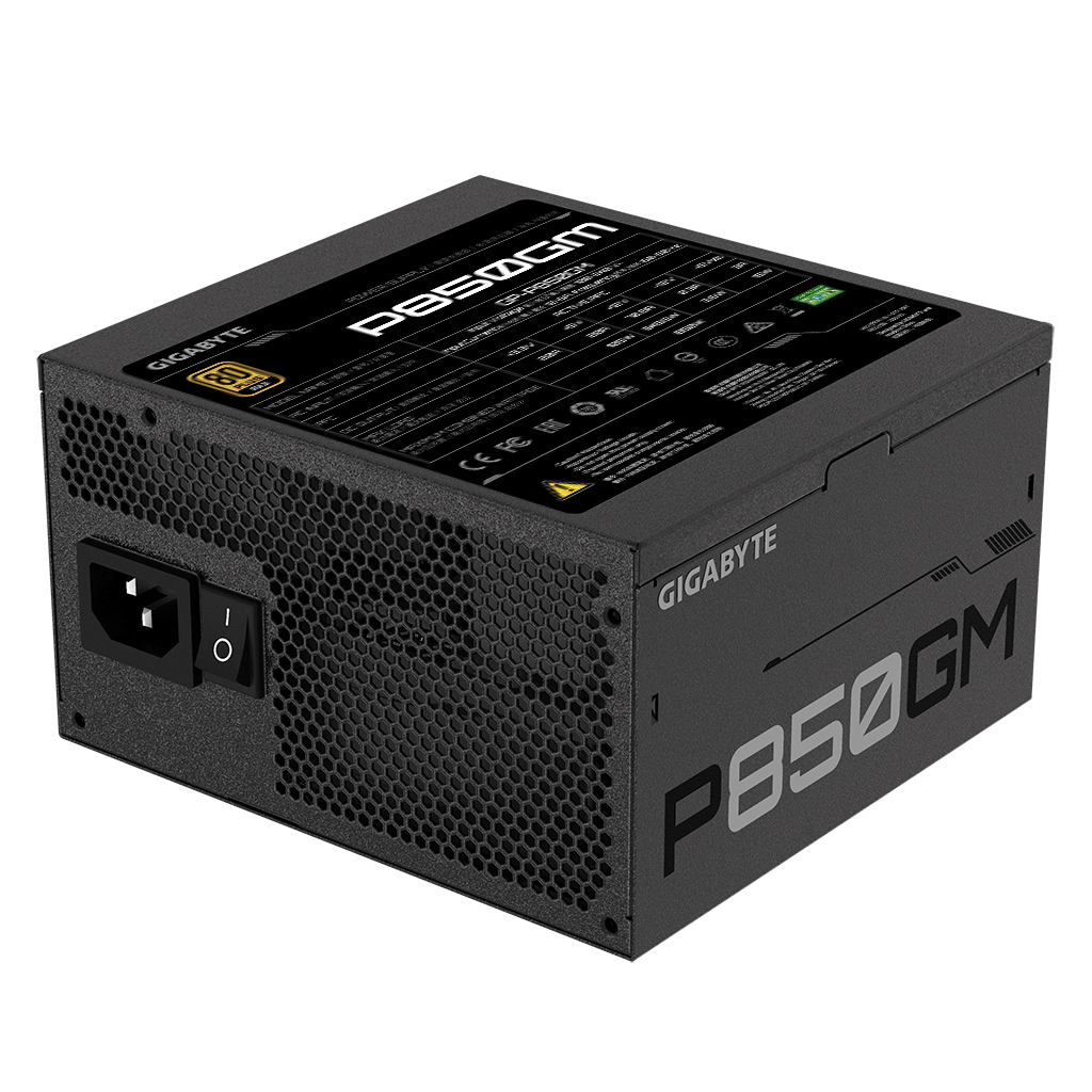 GIGABYTE GP-P850GM, 850W, 80+ GOLD, Full Modüler, GAMING Power Supply