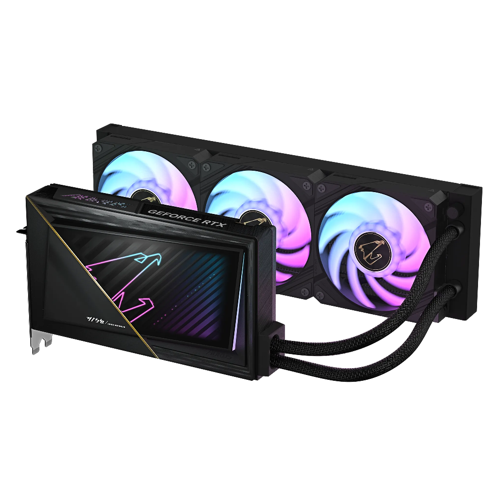 GIGABYTE GV-N5090AORUSX W-32GD, RTX5090, XTREME WATERFORCE, 32Gb, GDDR7, 512BIT, 3 Fanlı, 1xHDMI, 3xDP, GAMING Ekran KARTI