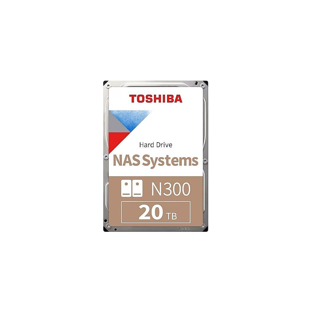 TOSHIBA N300, HDWG62AUZSVA, 3.5", 20TB, 512Mb 7200 Rpm, SATA3, 7/24 NAS, SERVER, HDD