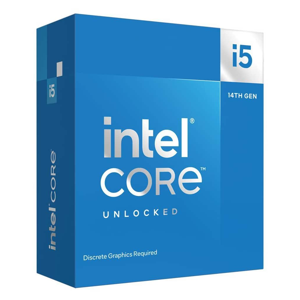 INTEL i5-14600K 14 Core, 3.50Ghz, 24Mb, 181W, LGA1700, 14.Nesil, BOX, (Dahili Grafik VAR, Fan YOK)
