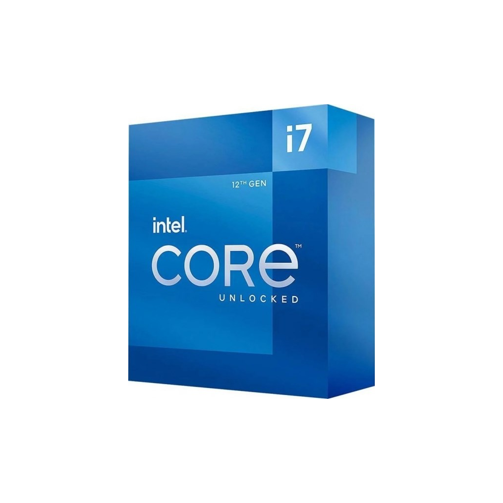 INTEL i7-12700KF 12 Core, 3.60Ghz, 25Mb, 125W, LGA1700, 12.Nesil, BOX, (Dahili Grafik YOK, Fan YOK)