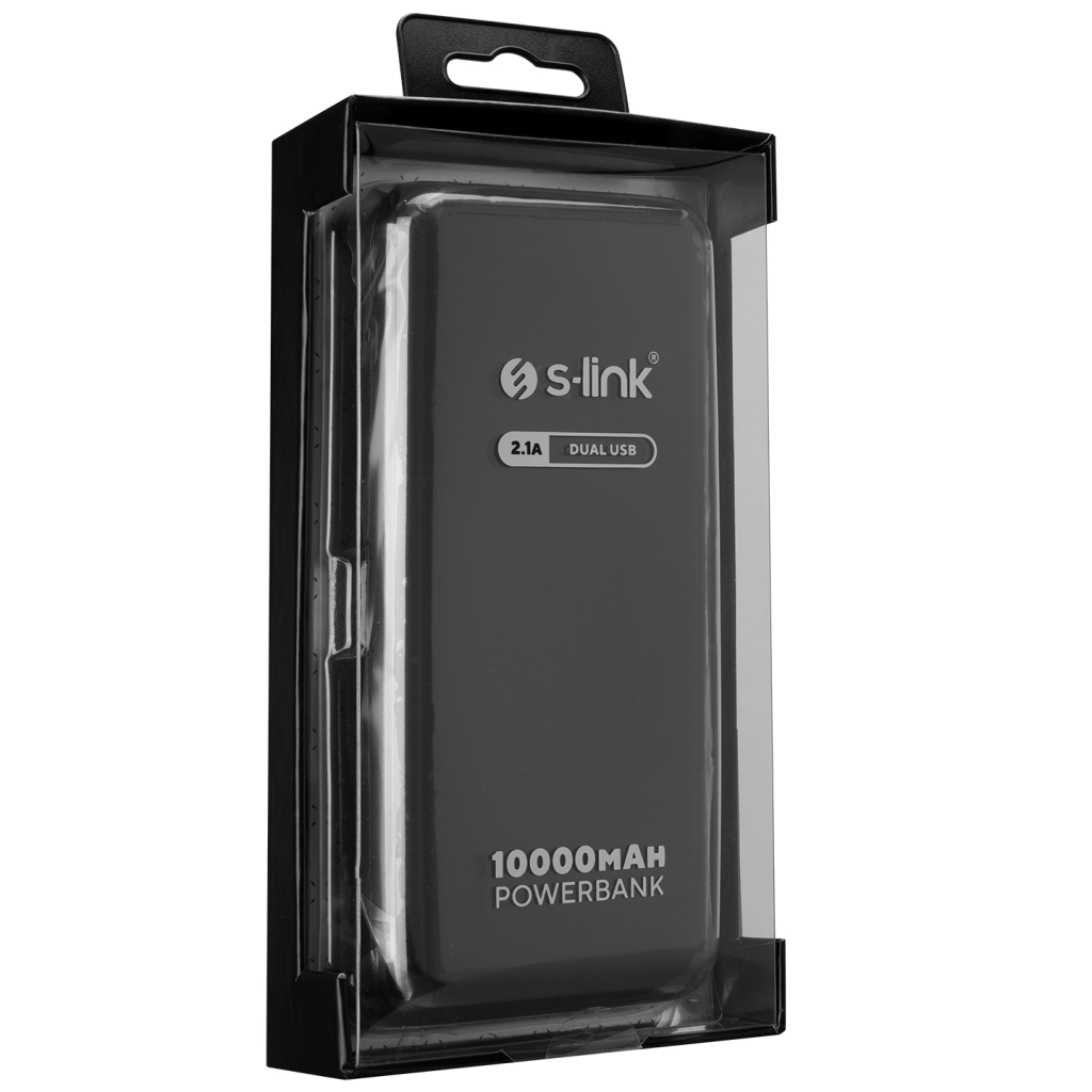 S-LINK IP-G13K, Siyah, 10.000mAh, 1xUSB, 1xMicro USB, 4in1 Kablolu (Type-C, Lightning, Micro ve USB), LCD Göstergeli, PowerBank