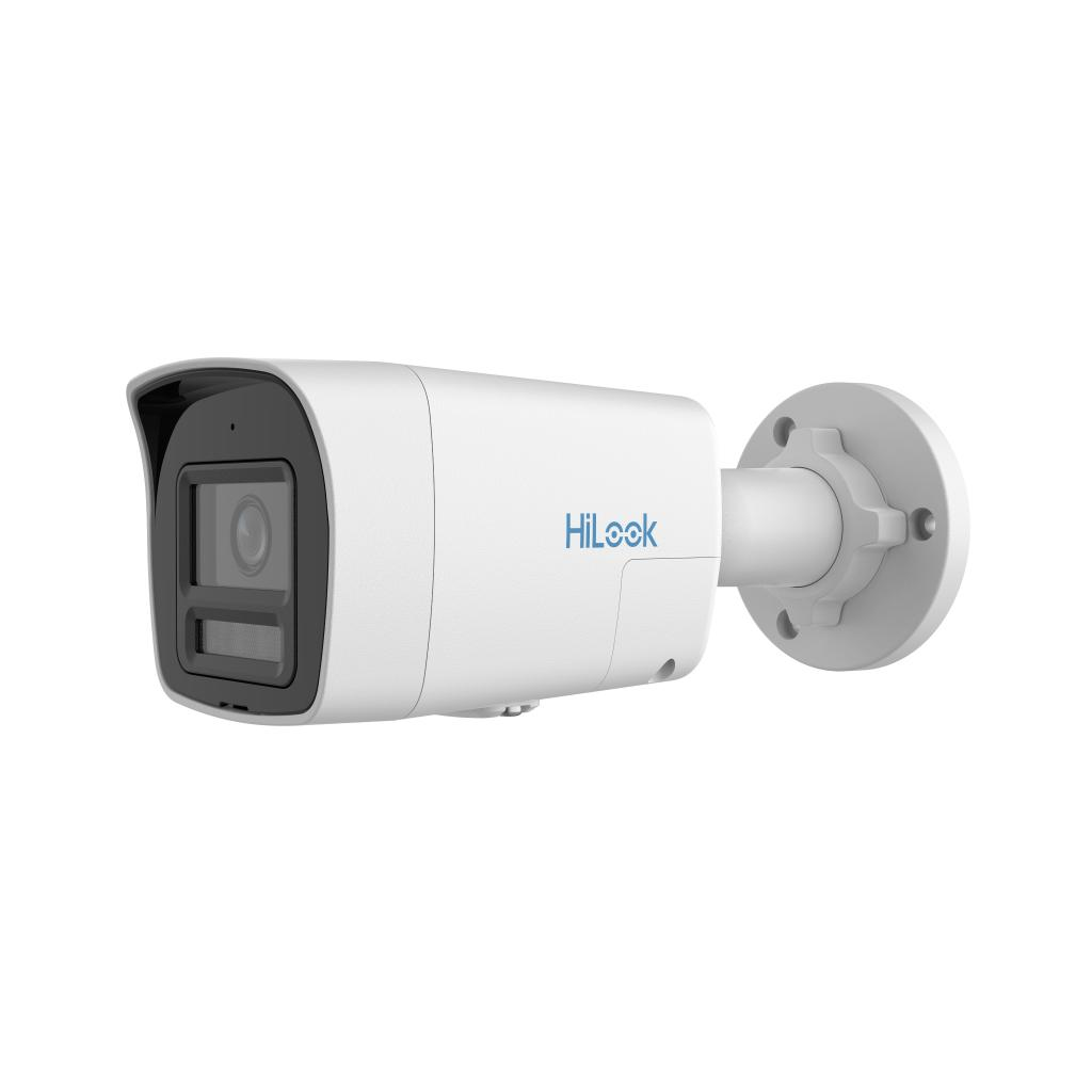 HILOOK IPC-B129HA-LUF, 2Mpix, 2,8mm Lens, H265+, Dual Light, 30Mt Gece Görüşü, Dahili Mikrofon, IP67, PoE, Bullet, IP Kamera