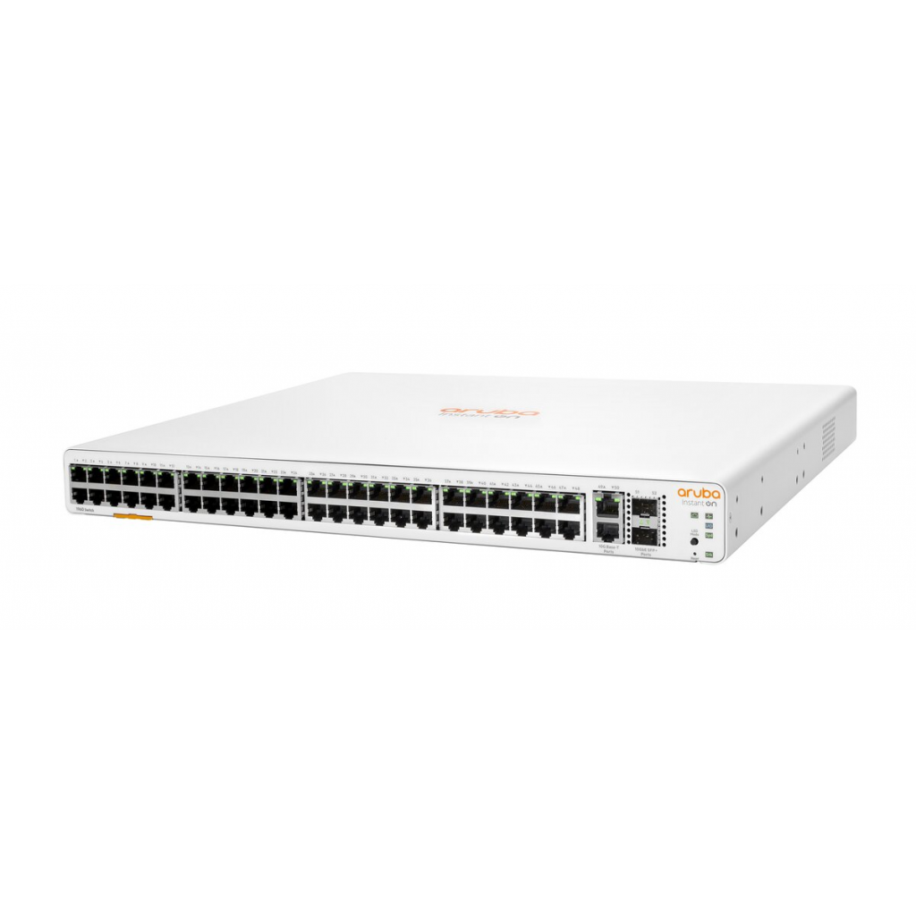 HP Aruba Instant On JL808A 1960-48G, 48Port, GigaBit, 2XGT, 2 Port GigaBit SFP, Yönetliebilir, Rack Mount Switch