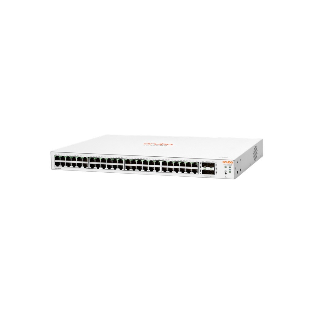 HP Aruba Instant On JL814A 1830-48G, 48Port,  GigaBit, 4 Port Gigabit SFP, Yönetilebilir, Rack Mount Switch