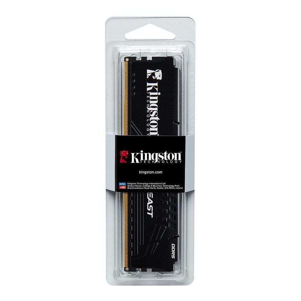 KINGSTON Beast, KF560C30BBE-32TR, 32Gb, 6000Mhz, DDR5, CL30, Desktop Gaming RAM (Soğutuculu)
