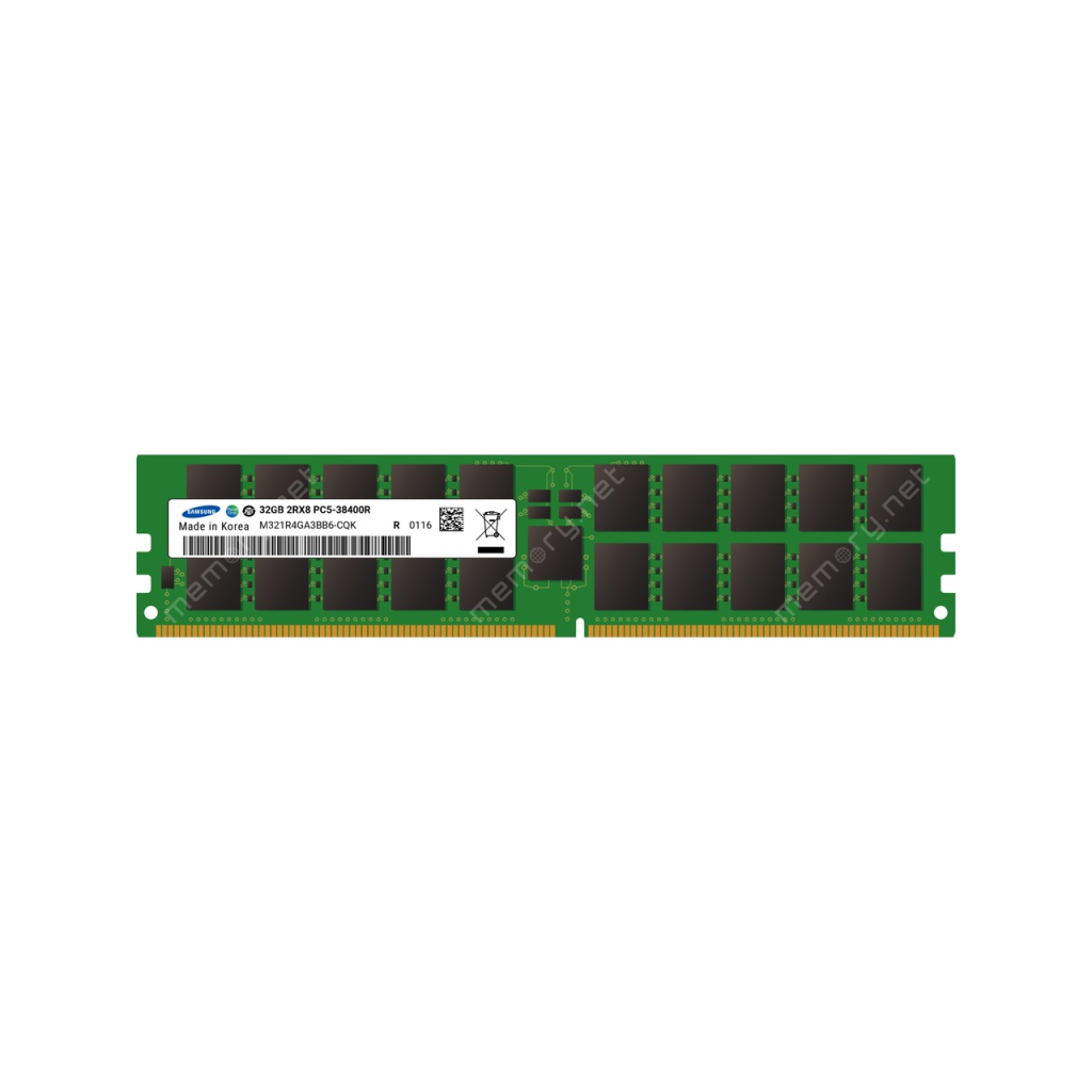 SAMSUNG M321R4GA3BB6-CQKET 32Gb 4800Mh.  DDR5 ECC Dual Rank RDIMM, SERVER RAM