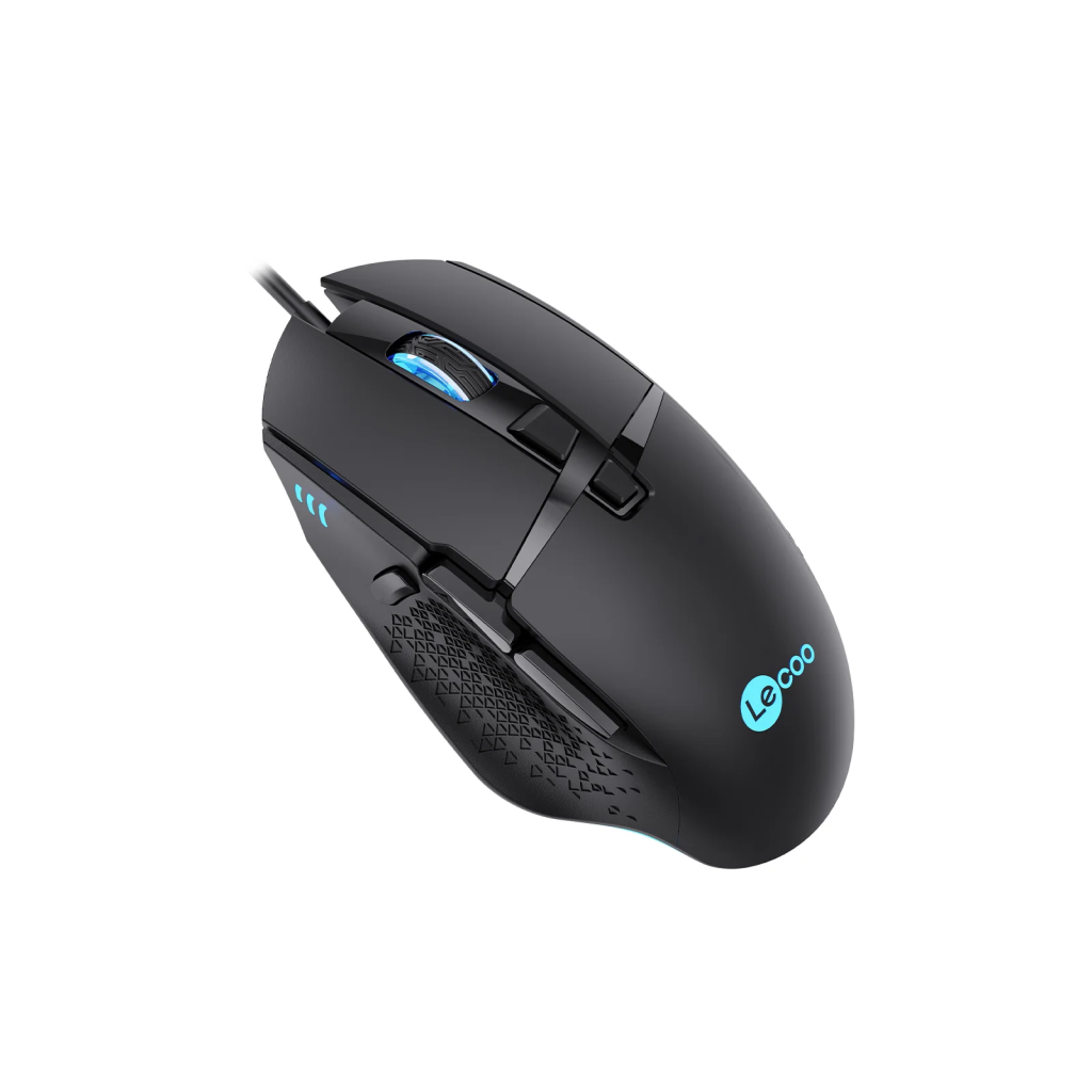 LECOO MG1101, USB Kablolu, 8 Tuşlu, Gaming Mouse, 6.400 DPI, Siyah