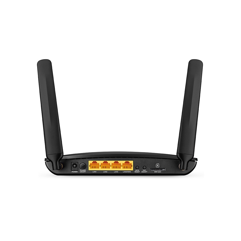 TP-LINK ARCHER MR200, AC750, 4Port, 300-433Mbps, Dual Band WiFi, Masaüstü, LTE Micro Sim Kart Takılabilir 3G-4G Destekli Router