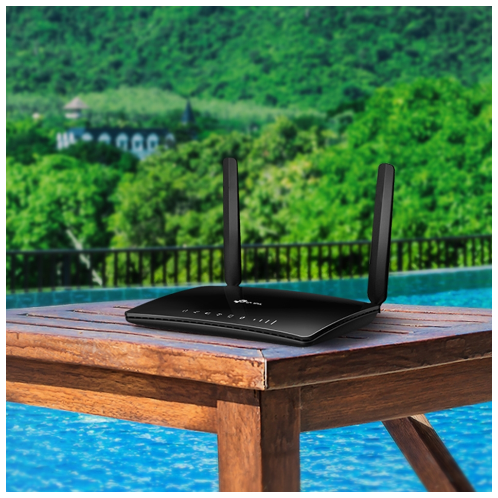 TP-LINK ARCHER MR200, AC750, 4Port, 300-433Mbps, Dual Band WiFi, Masaüstü, LTE Micro Sim Kart Takılabilir 3G-4G Destekli Router