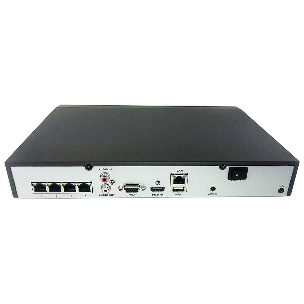 HILOOK NVR-104MH-C/4P, 4Kanal PoE, 8Mpix, H265+, 1 HDD Desteği, 1080P Kayıt, 80Mbps Bant Genişliği, 4K Motion Detection 2.0, NVR