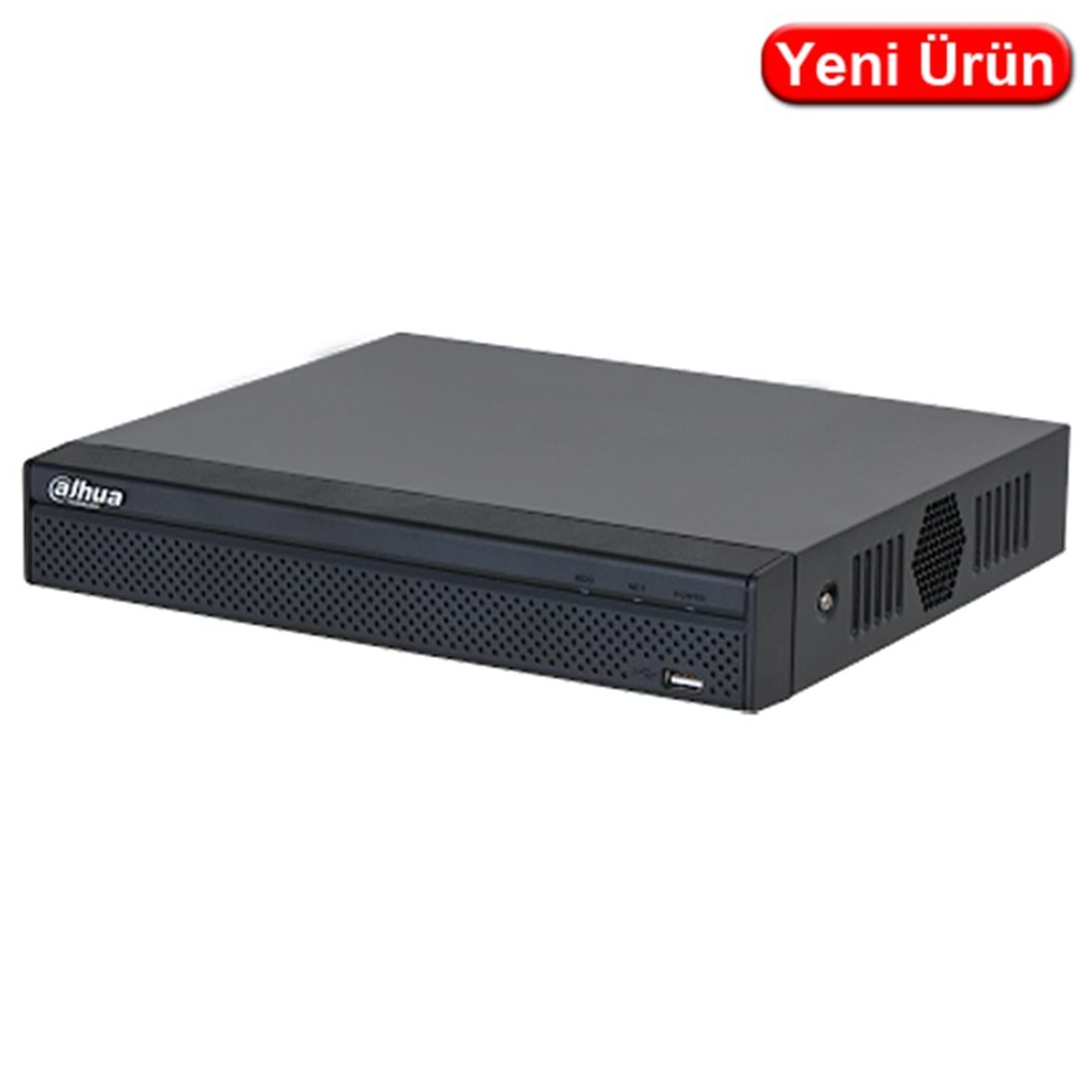 DAHUA NVR2104HS-4KS3, 4Kanal, 12Mpix, H265+, 1 HDD Desteği, 1080P Kayıt, 80Mbps Bant Genişliği, NVR