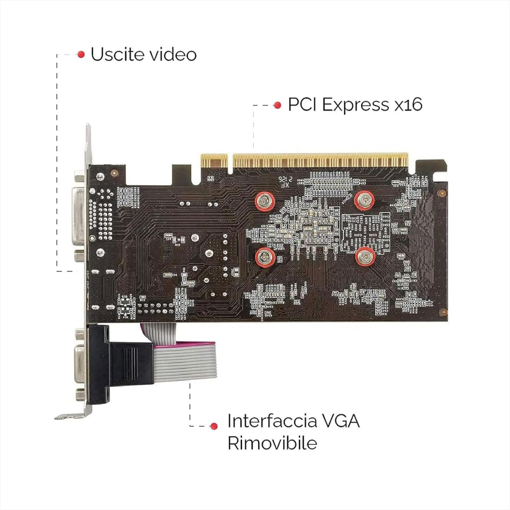 PELADN Nvidia GT 730, 4Gb, GDDR3, 64Bit, 1xD-Sub, 1xDVI, 1xHDMI Ekran Kartı